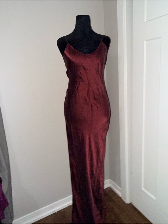Nili Lotan Dresses & Skirts - Nili Lotan Silk Burgandy Maxi Dress Small